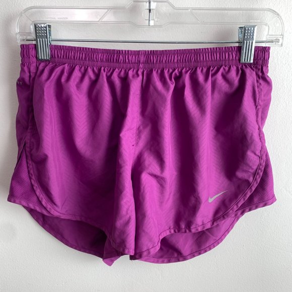 Nike Dri-Fit Purple Chevron Lined Shorts - Picture 1 of 8